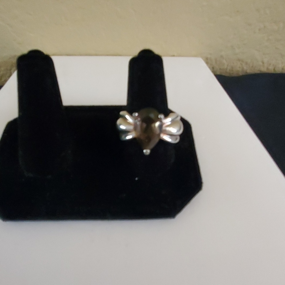 Smokey Topaz sterling silver ring